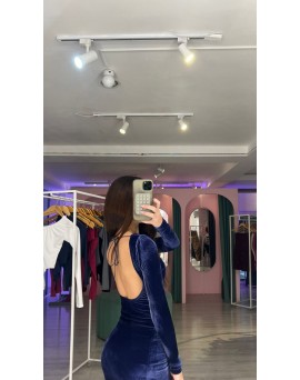 VESTIDO VALEN VELVET COSTAS ABERTA HMR